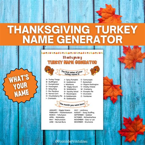 turkey name generator|thanksgiving name generator.